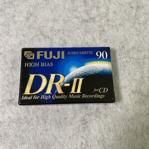 VINTAGE FUJI DR-II HIGH BIAS 90 MINUTES-AUDIO CASSETTE TAPE-NEW Sealed